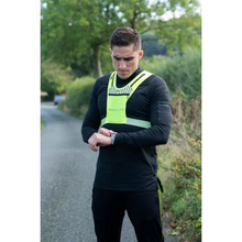 Load image into Gallery viewer, Bodylite Gear Unisex Reflective Phone Holder Vest (Neon Yellow)