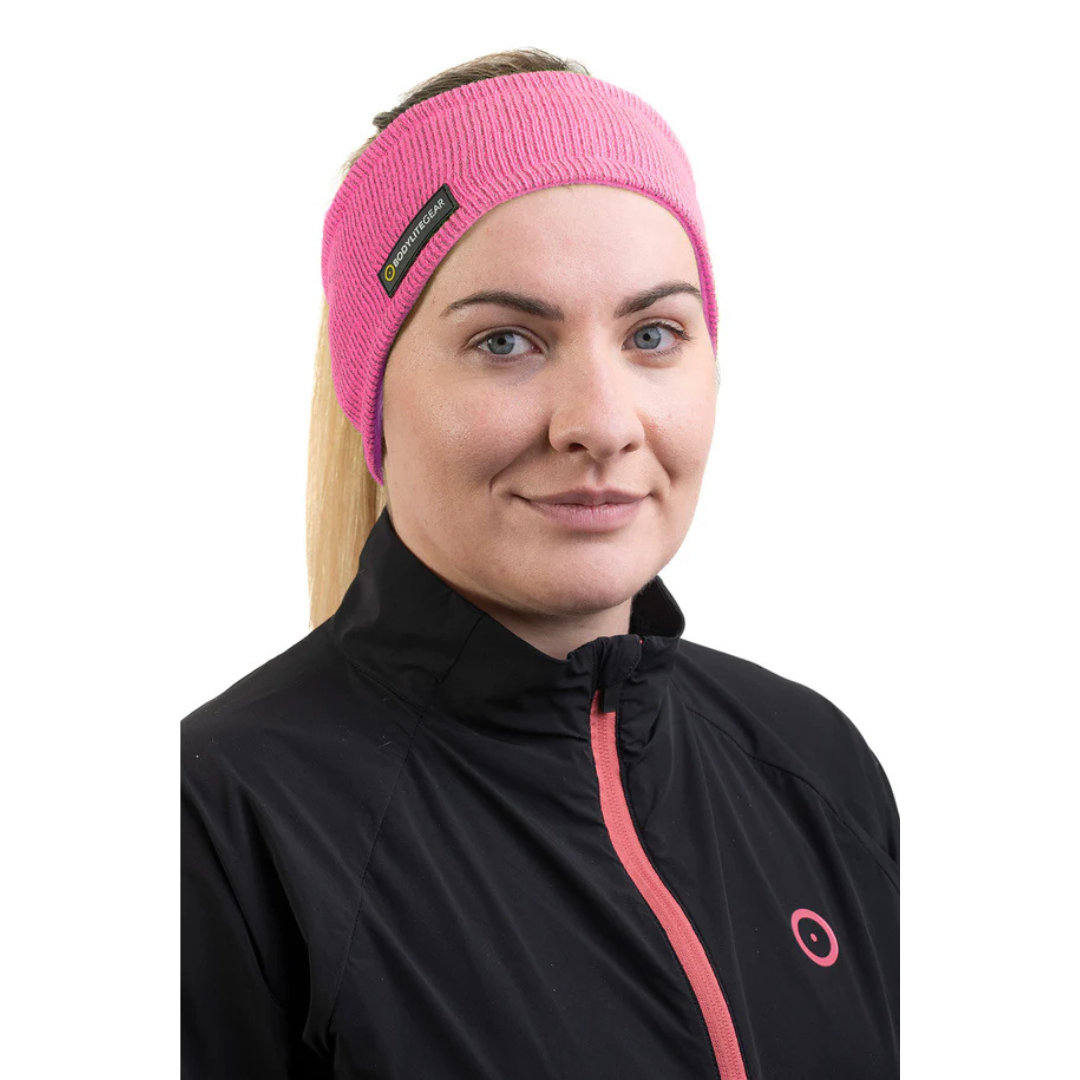 Bodylite Gear Unisex Reflective Headband (Neon Pink)