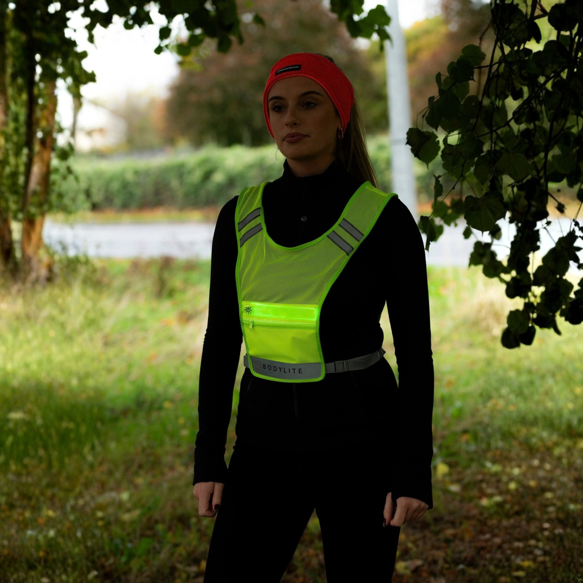 Bodylite Gear Unisex LED Reflective Vest (Neon Yellow)