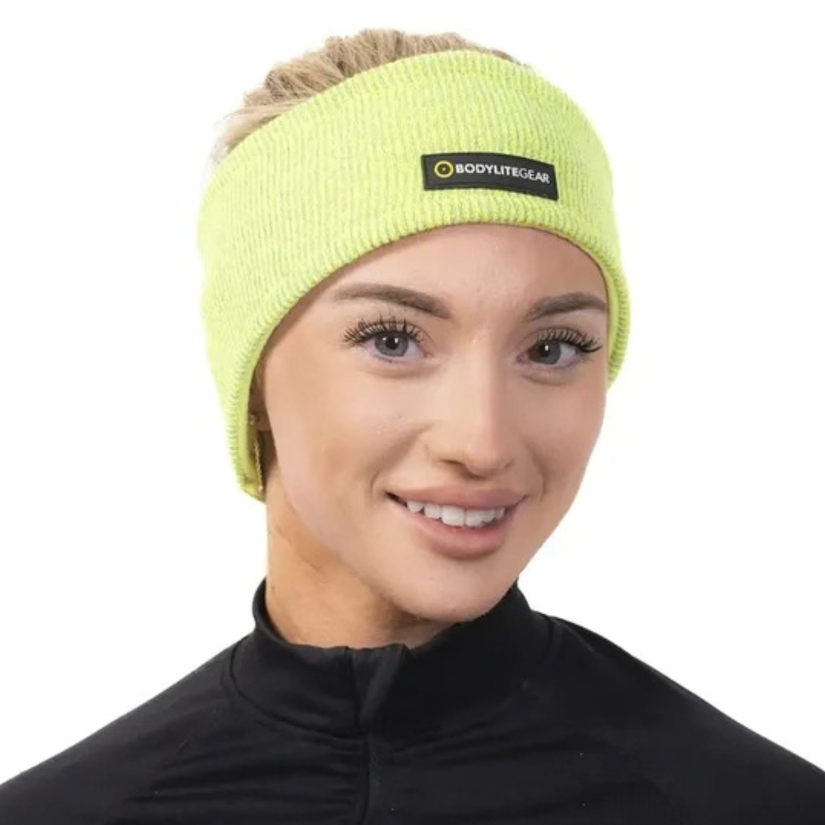 Bodylite Gear Unisex Reflective Headband (Neon Yellow)