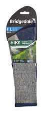Load image into Gallery viewer, Bridgedale Hike Lightweight Cotton Comfort Boot Length Socks (Indigo)