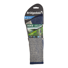 Load image into Gallery viewer, Bridgedale Hike Lightweight Cotton Comfort Boot Length Socks (Indigo)