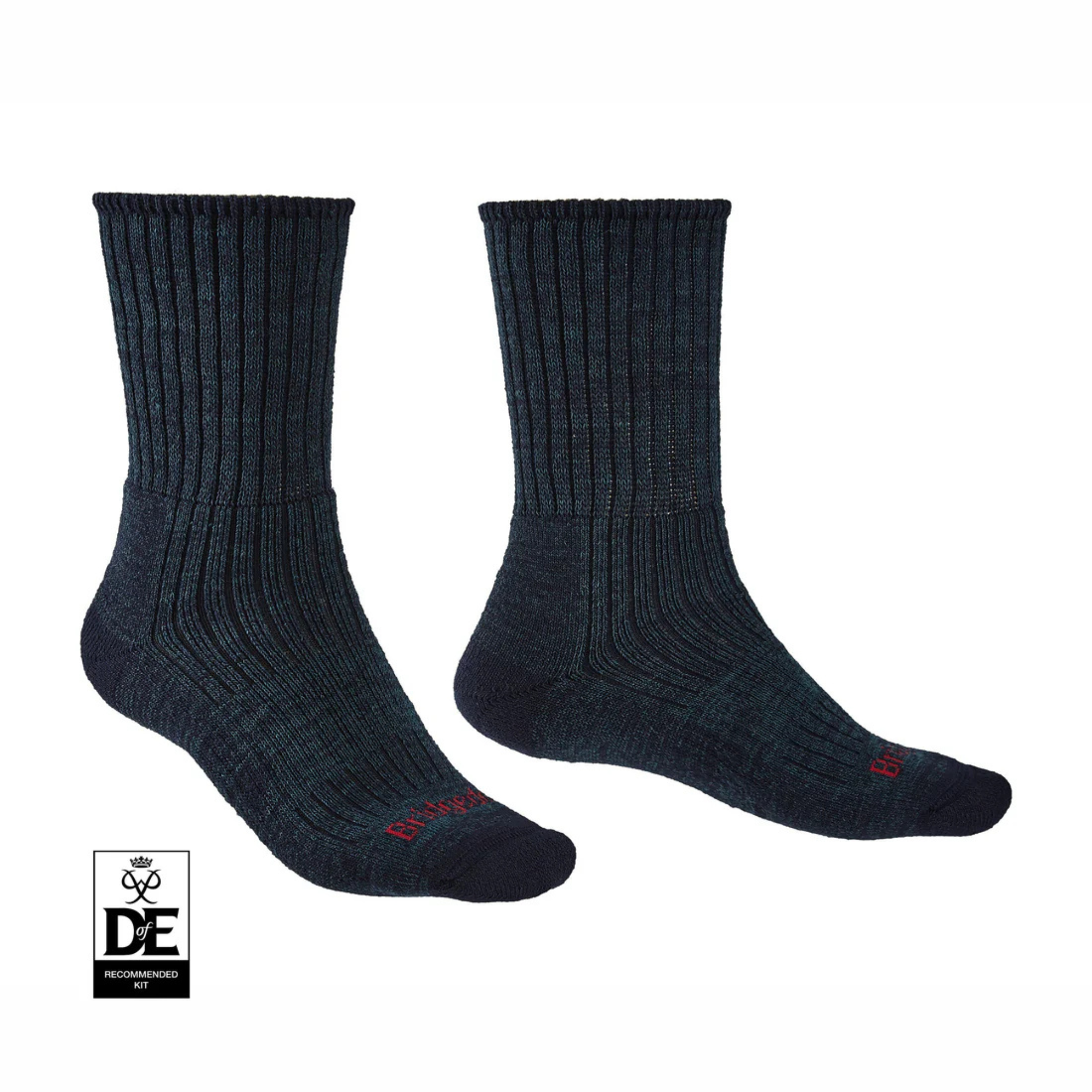 Bridgedale Men's Hike Midweight Merino Comfort Boot Length Socks (Navy)