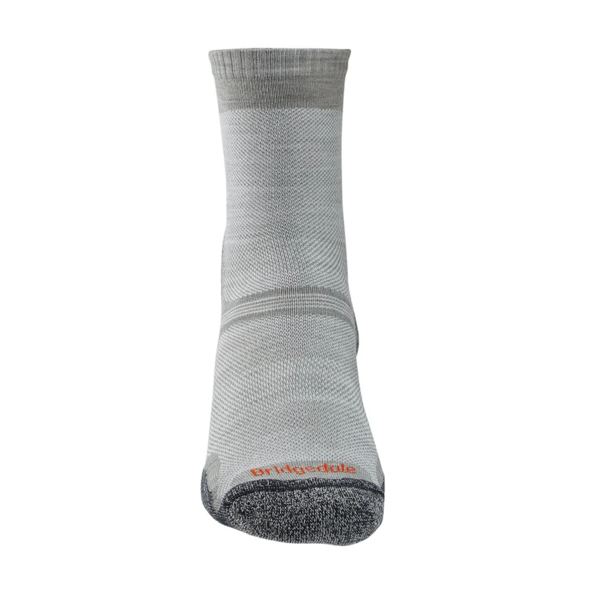 Bridgedale Men's Ultra Light Merino Performance Crew Length Hike Socks (Gunmetal)