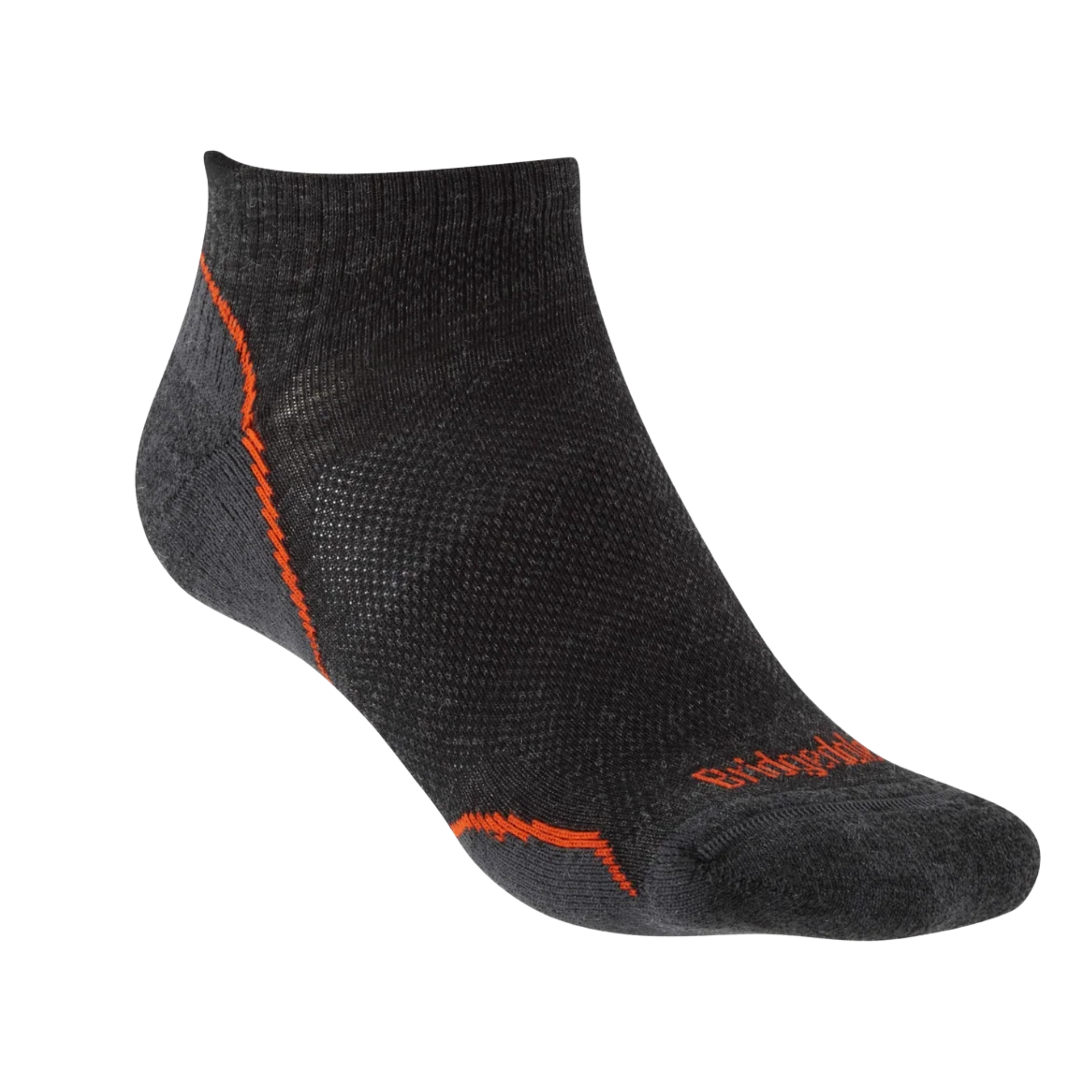 Bridgedale Men's Ultra Light Merino Performance Low Hike Socks (Anthracite/Orange)