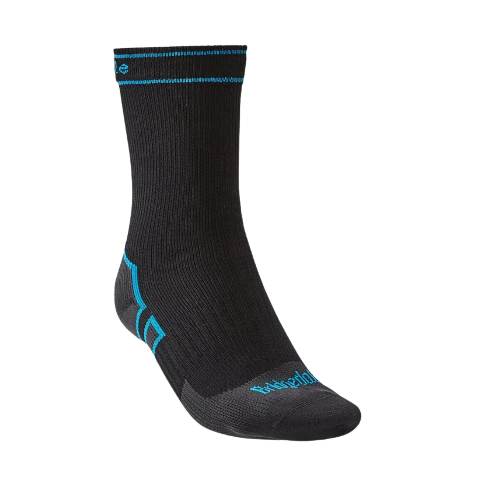 Bridgedale Unisex Waterproof Midweight Merino Blend Boot Length Storm Socks (Black)