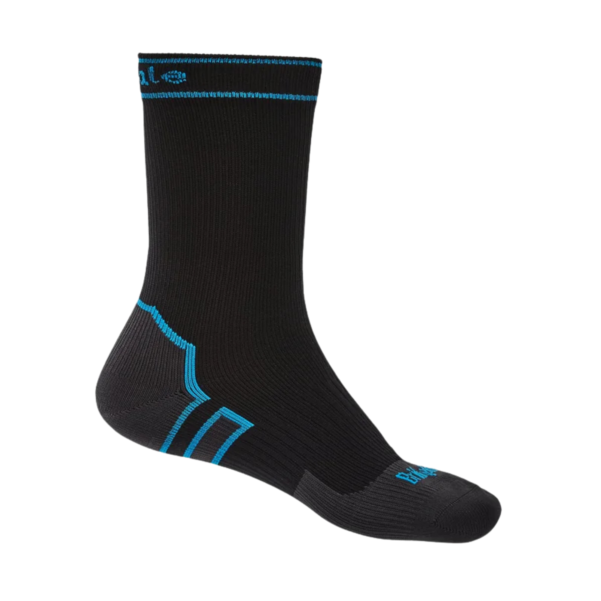 Bridgedale Unisex Waterproof Midweight Merino Blend Boot Length Storm Socks (Black)