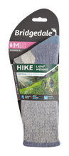 Load image into Gallery viewer, Bridgedale Women's Hike Lightweight Cotton Comfort Boot Length Socks (Smoky Blue)