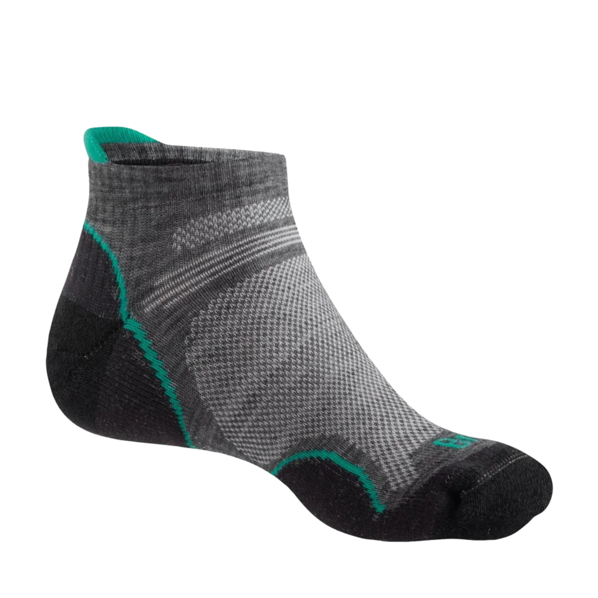 Bridgedale Women's Hike Ultra Light Merino Performance Low Hike Socks (Mid Grey/Surf)
