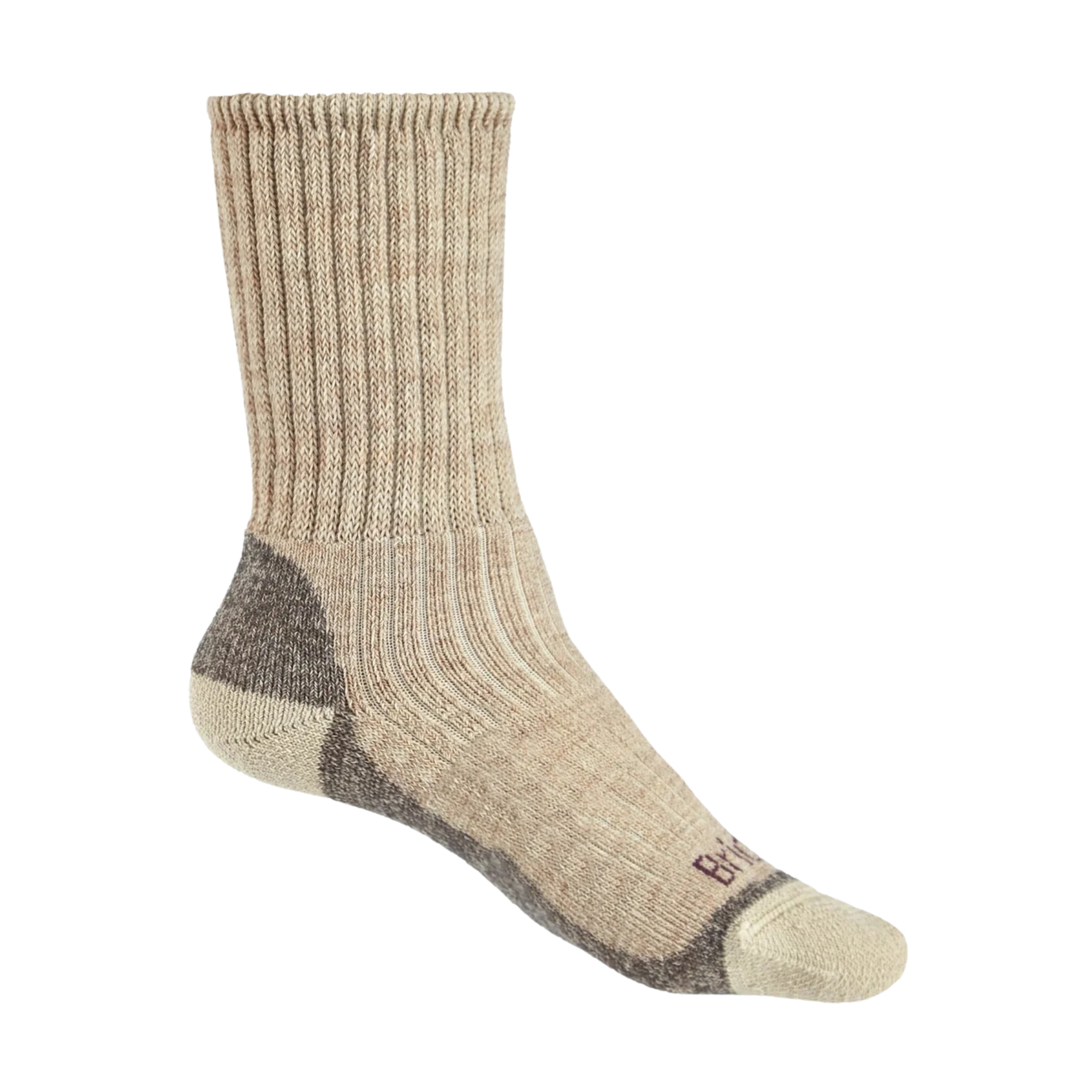 Bridgedale Women's Midweight Merino Comfort Fit Boot Length Hike Socks (Natural)