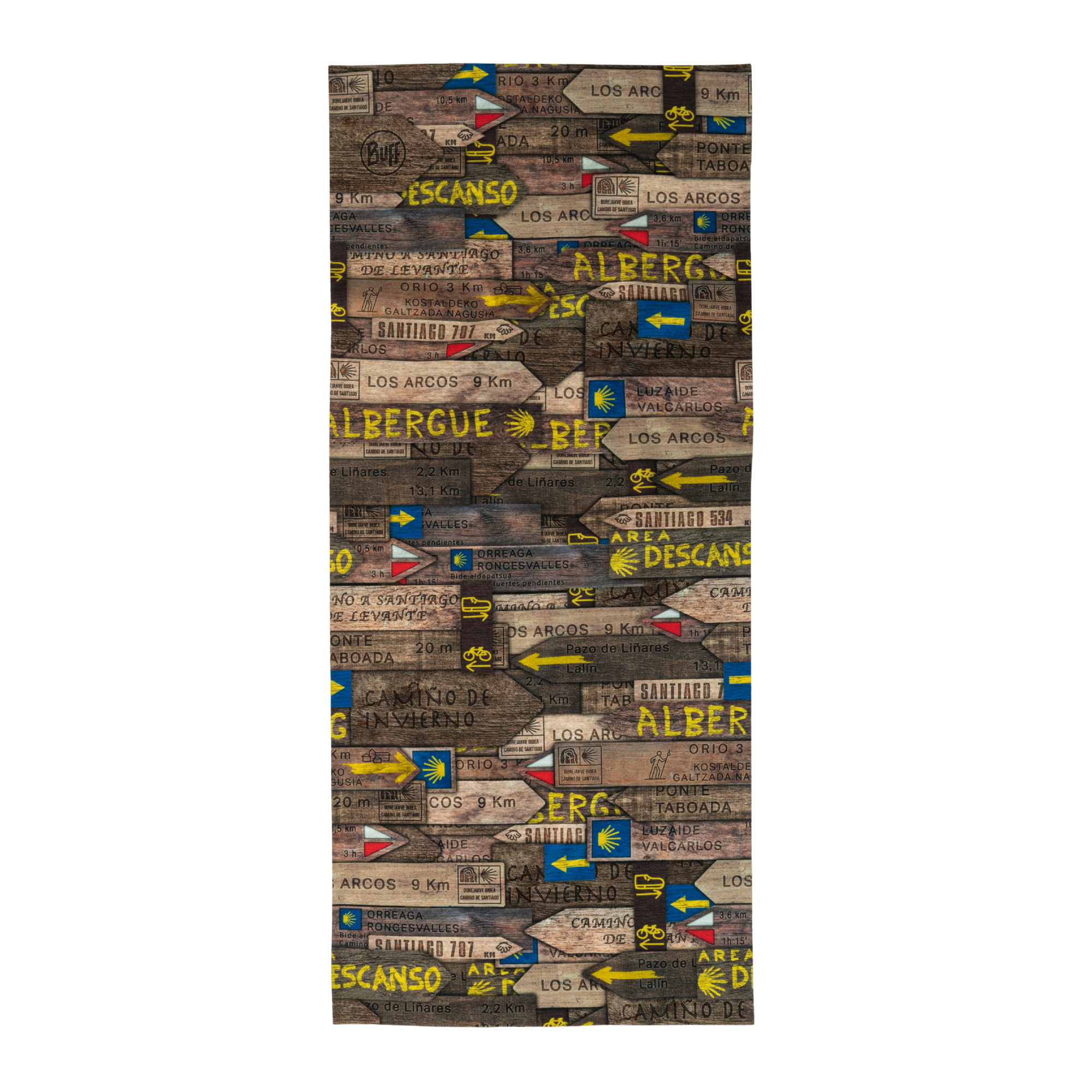 Camino de Santiago Coolnet UV Buff (Destinos Brown)