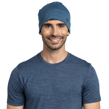 Load image into Gallery viewer, Buff Merino Lightweight Beanie Hat (Multistripes Tempest)