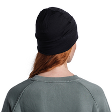 Load image into Gallery viewer, Buff Merino Lightweight Beanie Hat (Solid Black)