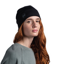Load image into Gallery viewer, Buff Merino Lightweight Beanie Hat (Solid Black)