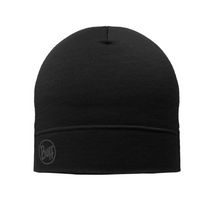 Load image into Gallery viewer, Buff Merino Lightweight Beanie Hat (Solid Black)