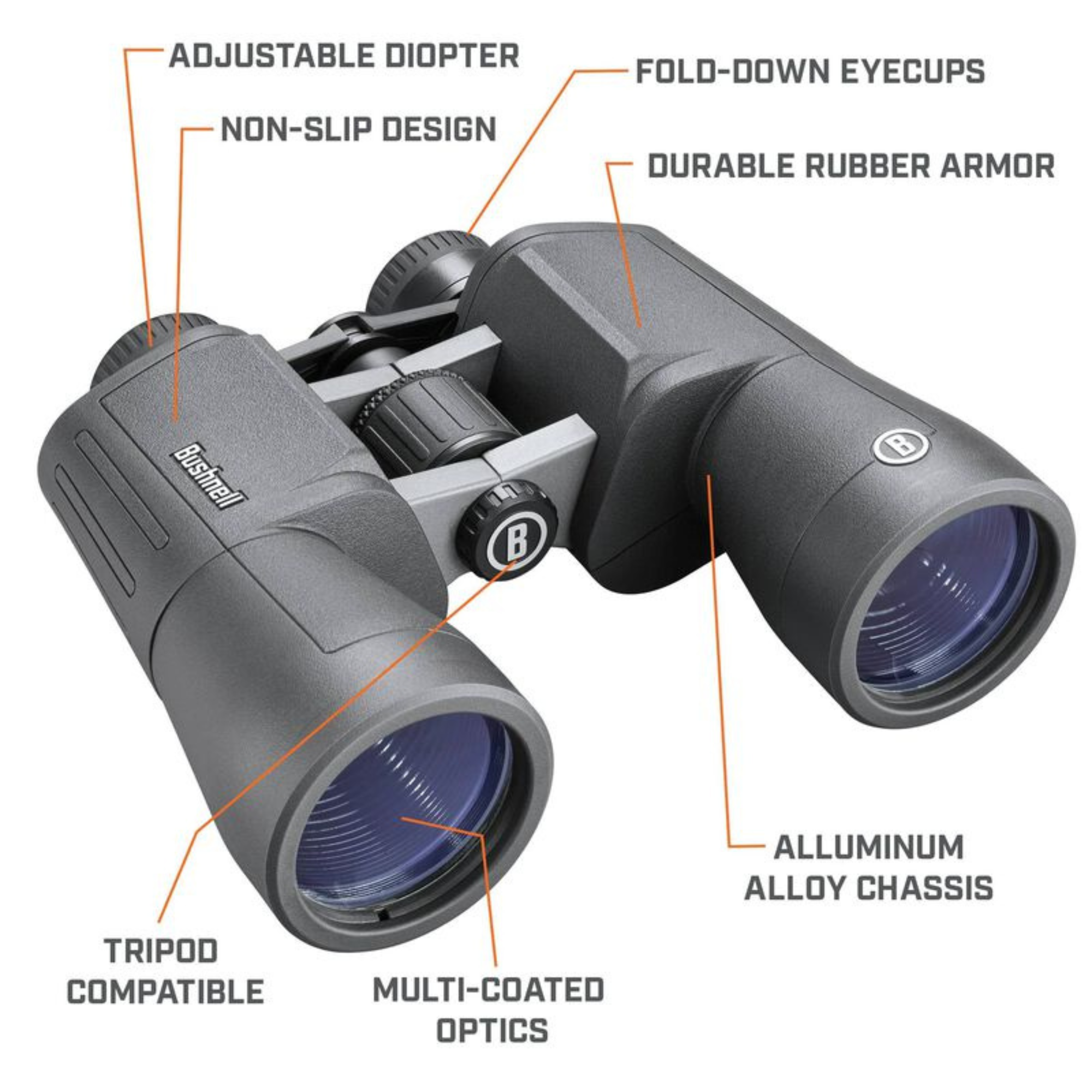 Bushnell Powerview 2 Binoculars (12x50)