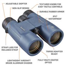 Load image into Gallery viewer, Bushnell H2O Waterproof Binoculars (10x42)(Blue)