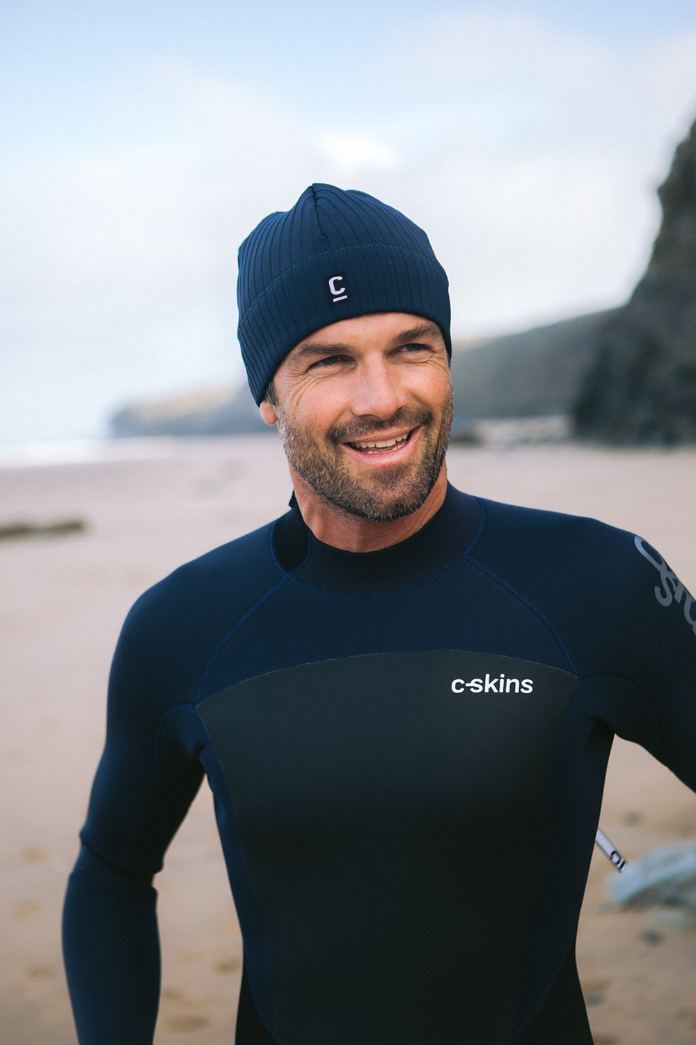 C-Skins Unisex Storm Chaser Thermal Neoprene Swim/Watersports Beanie (Slate Navy)(2mm)