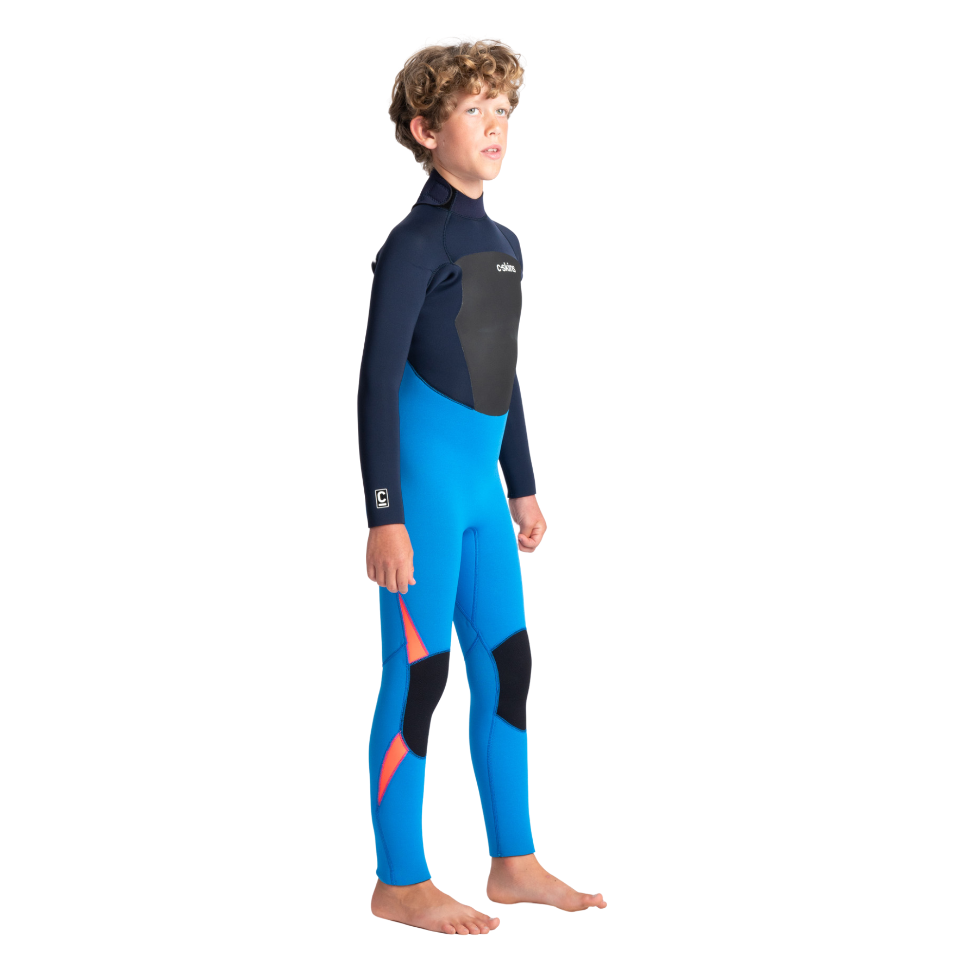 C-Skins Junior Legend 5/4/3mm GBS Steamer Wetsuit (Cyan/Slate/Multi)