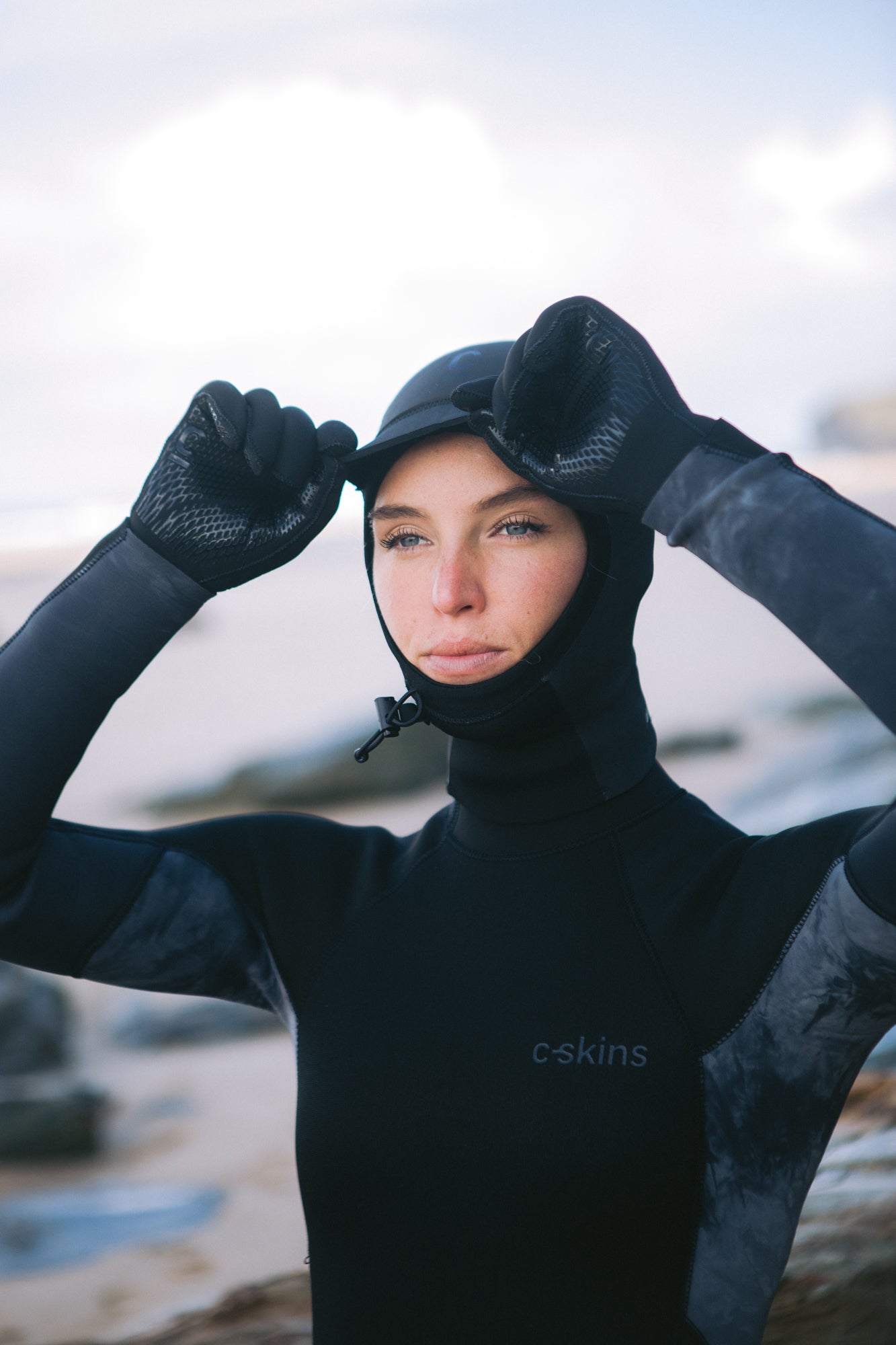 C-Skins Unisex Legend GBS Neoprene Thermal Swim/Watersports Hood (Black)(2mm)