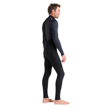 Load image into Gallery viewer, C-Skins Men's Element 3/2mm Flatlock Steamer Wetsuit (Black/Anthracite/Cyan)