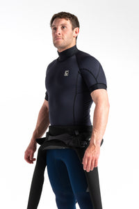 C-Skins Men's HDi Thermal Short Sleeve Rash Vest (Black)