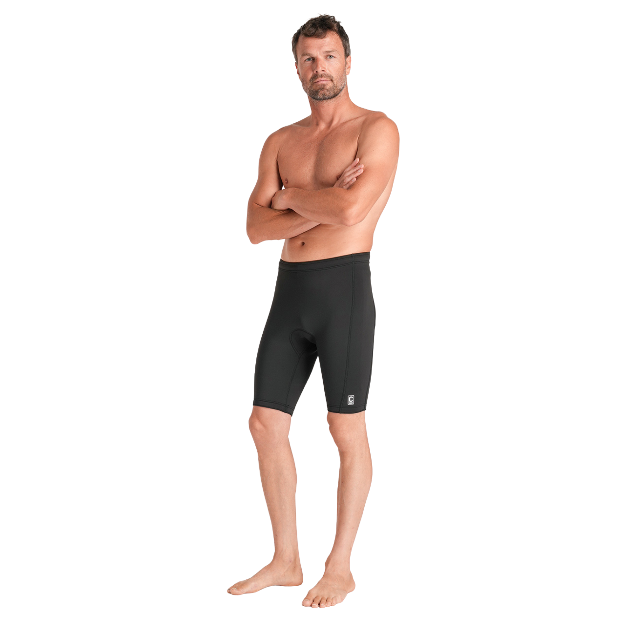 C-Skins Men's NuWave Legend 2/2mm UPF50 Neoprene Shorts (Black)