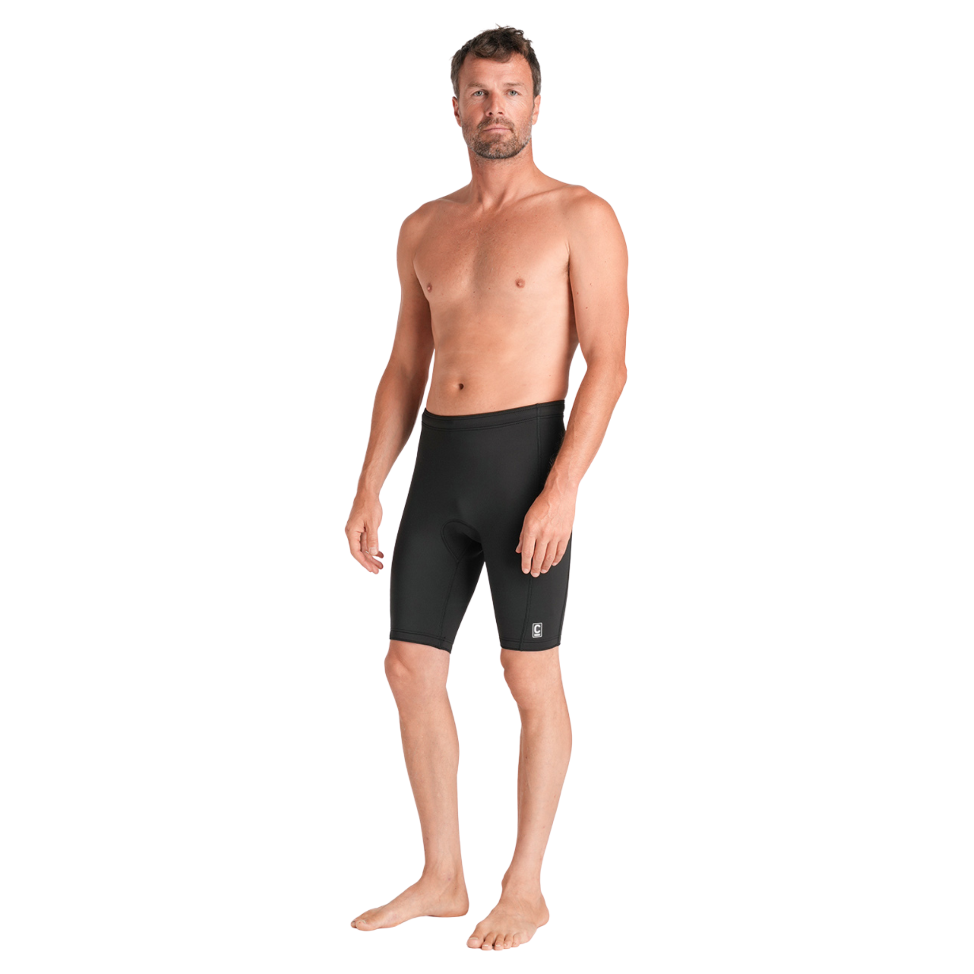 C-Skins Men's NuWave Legend 2/2mm UPF50 Neoprene Shorts (Black)