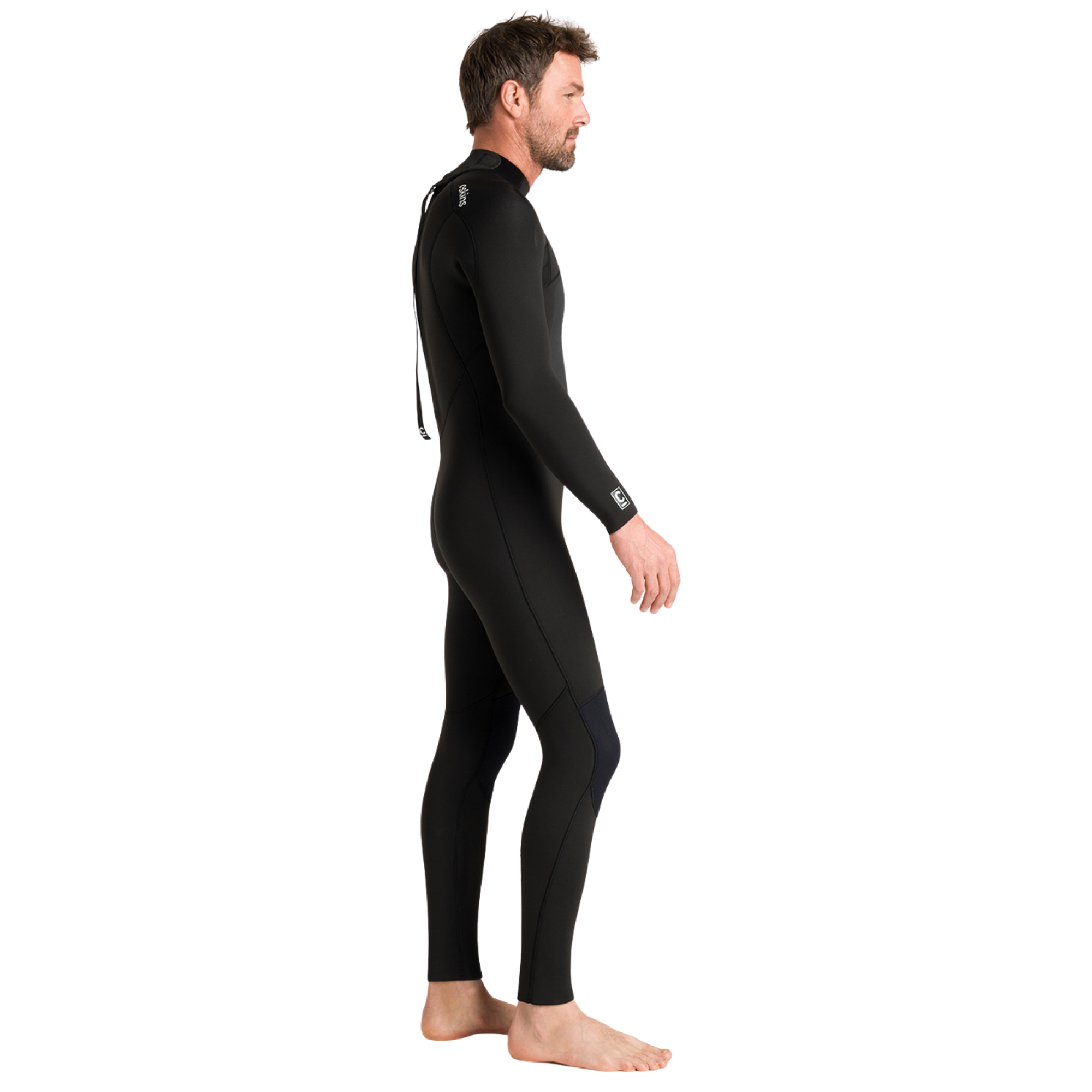 C-Skins Men's NuWave Legend 5/4/3mm Back Zip GBS Steamer (Black/Neon Flare)