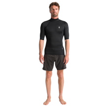 Load image into Gallery viewer, C-Skins Men's NuWave Rash X Short Sleeve Rash Vest (Black)