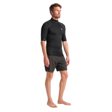 Load image into Gallery viewer, C-Skins Men's NuWave Rash X Short Sleeve Rash Vest (Black)