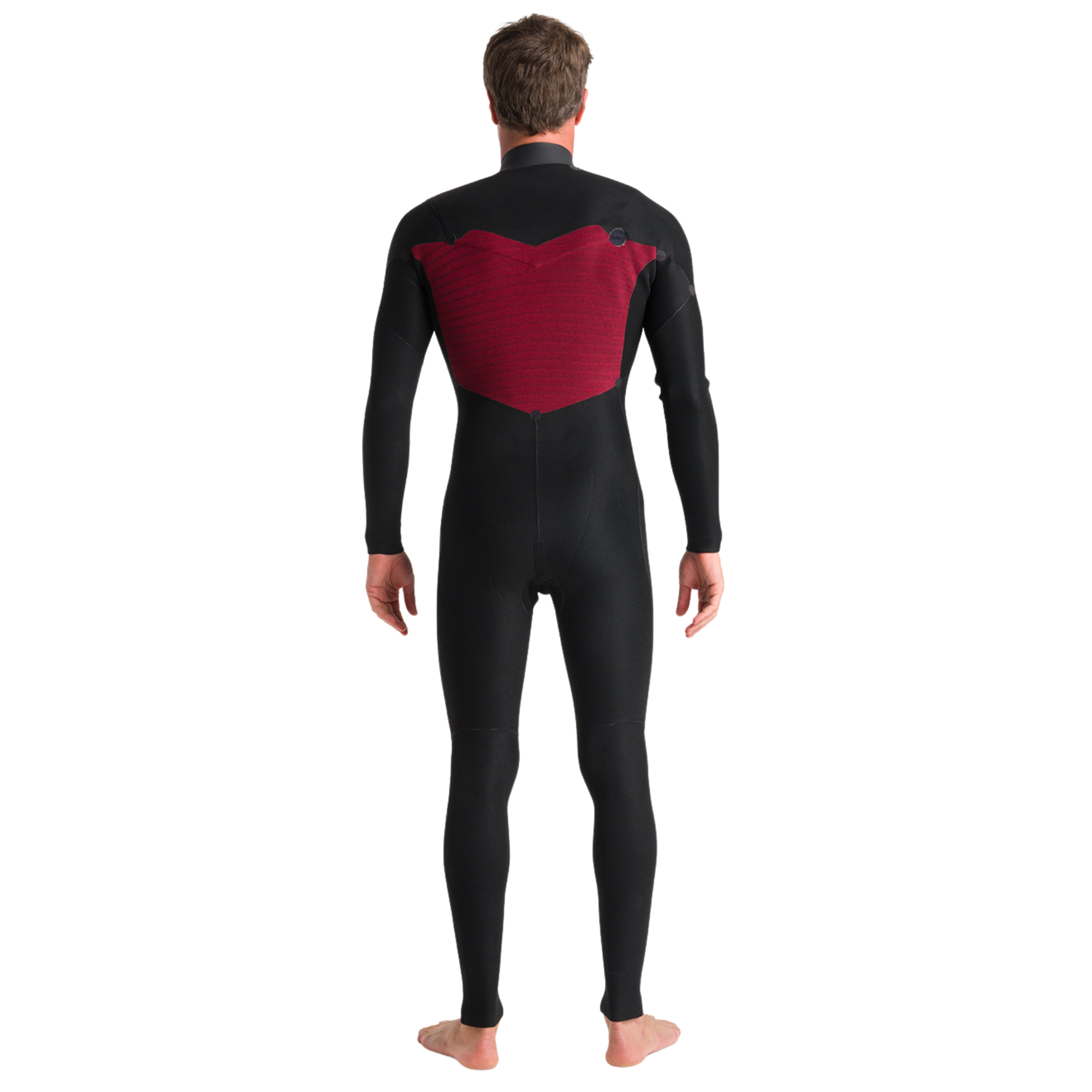 C-Skins Men's NuWave Session 4/3mm GBS Chest Zip Steamer (Black/Bluestone/Saffron)