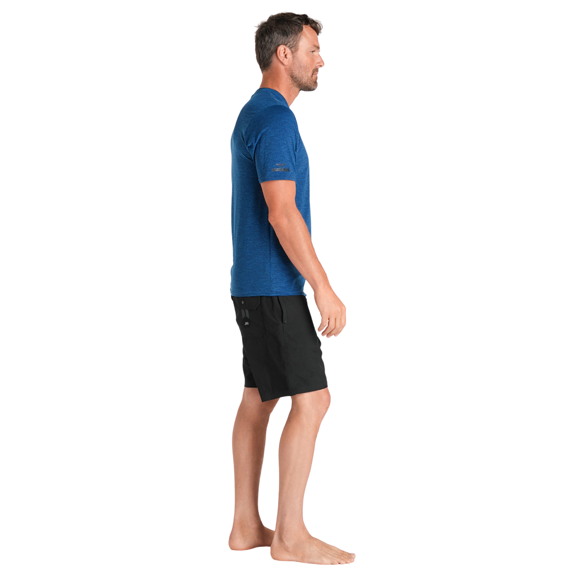 C-Skins Men's NuWave UV UPF50 Short Sleeve Surf Tee (Deep Blue)