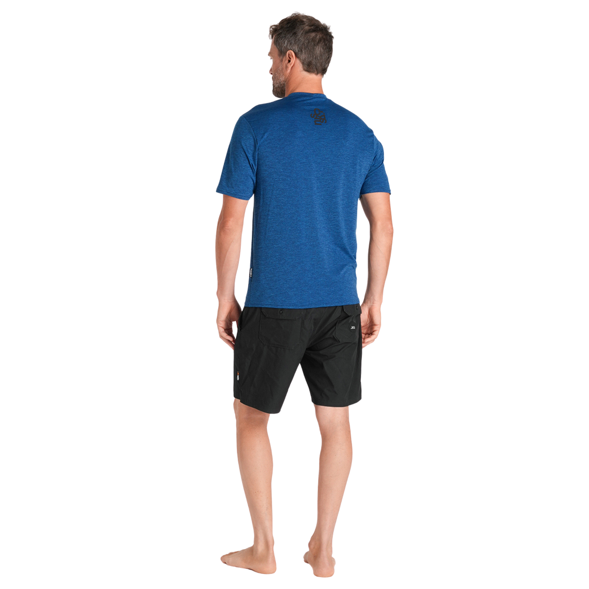 C-Skins Men's NuWave UV UPF50 Short Sleeve Surf Tee (Deep Blue)
