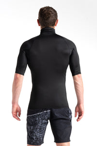 C-Skins Men's Rash X Short Sleeve UPF 50+ Rash (Black)