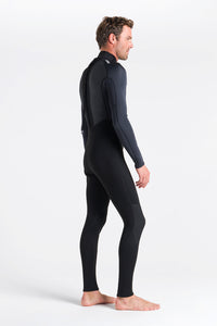 C-Skins Men's Element 3/2 Steamer Wetsuit (Black/Anthracite/Cyan)