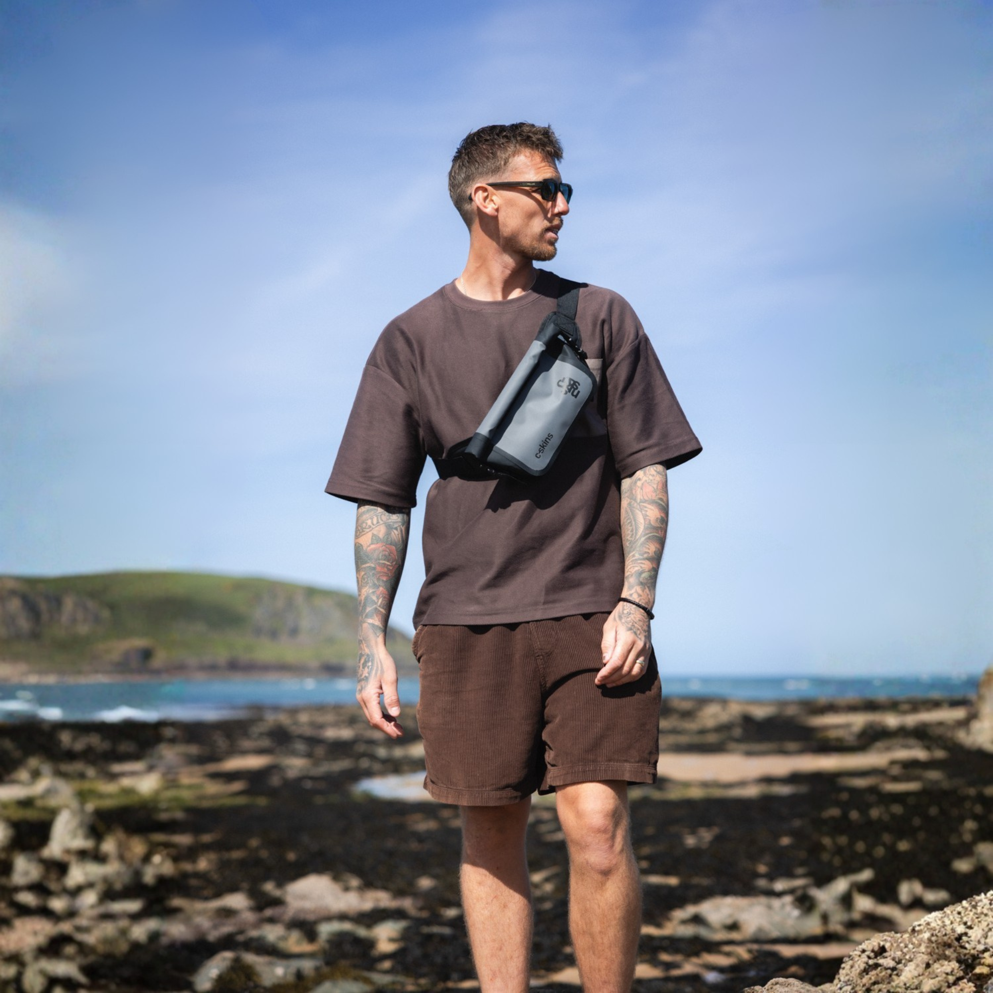C-Skins Session 2L Dry Bag Waist Pack (Storm Grey)