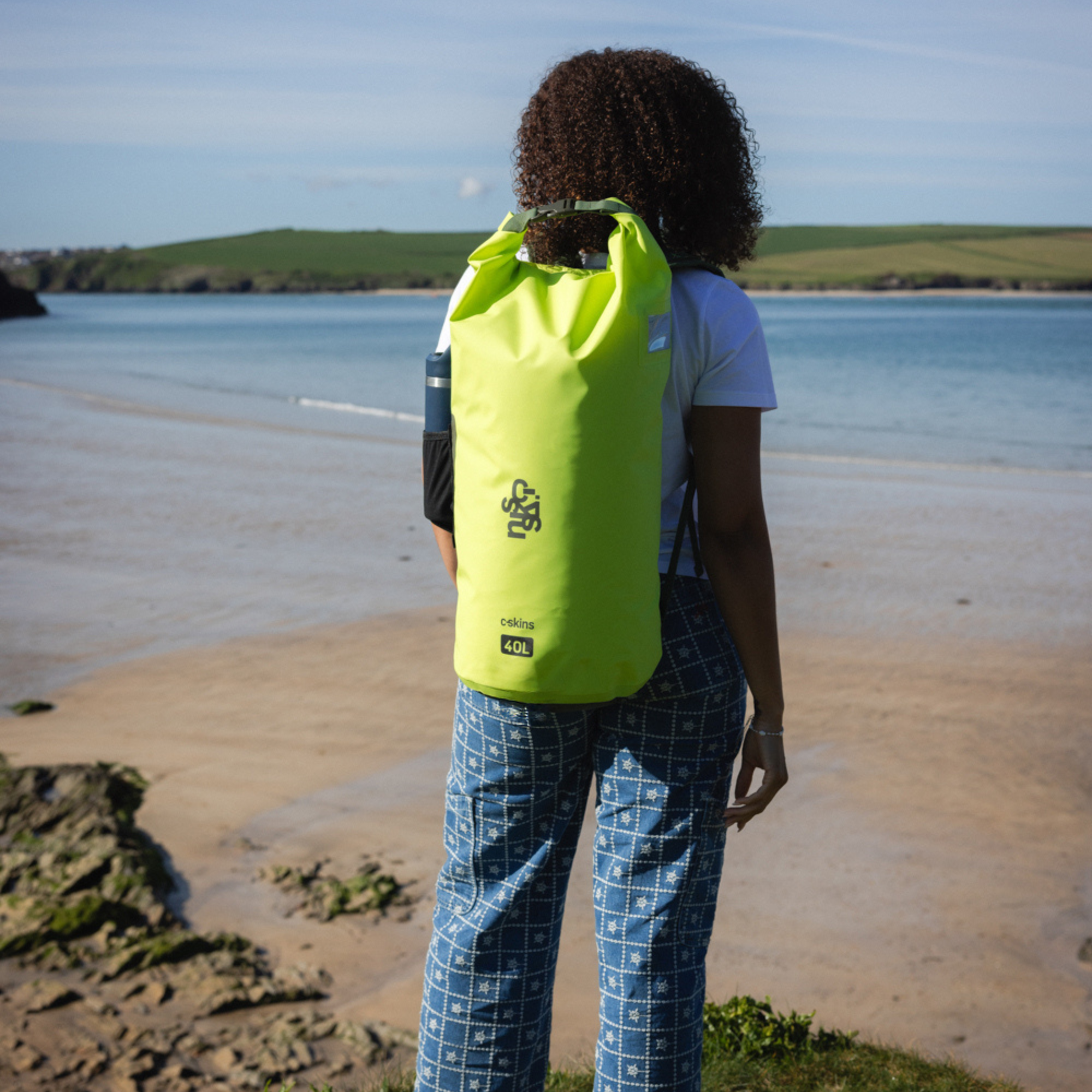 C-Skins Session 40L Dry Bag Backpack (Flash Green)