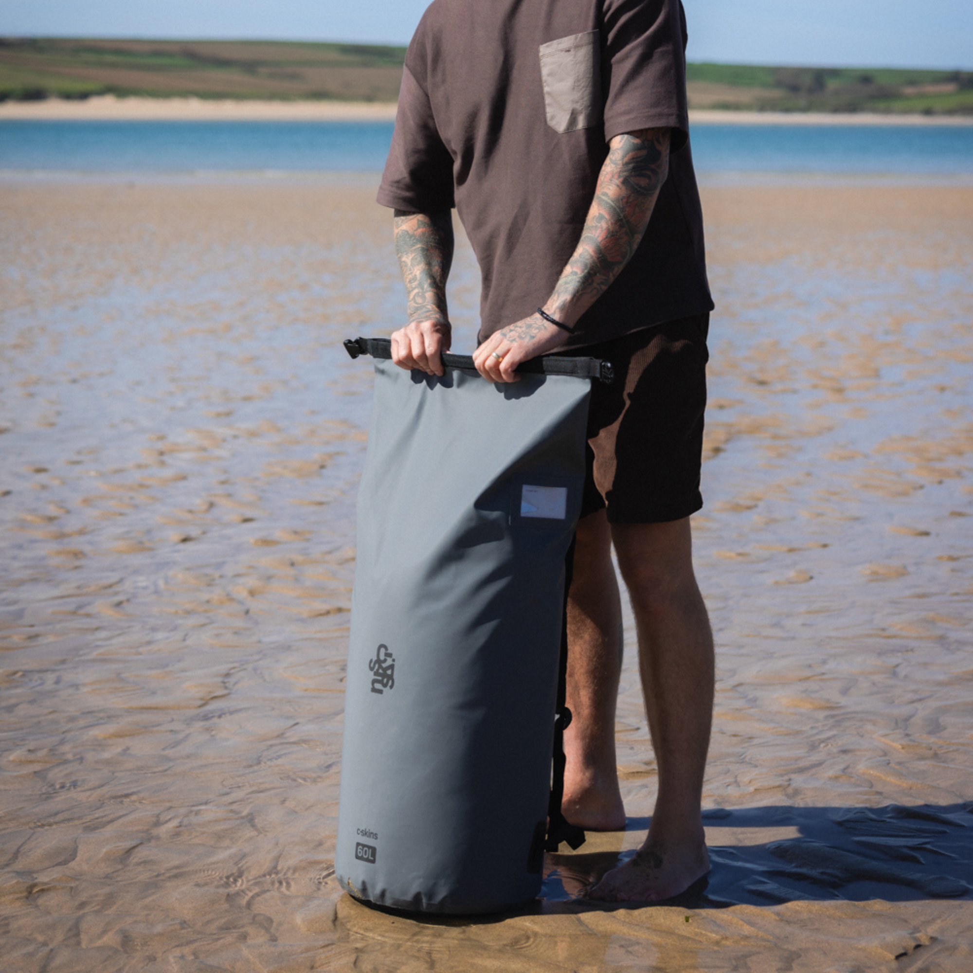 C-Skins Session 60L Dry Bag Backpack (Storm Grey)
