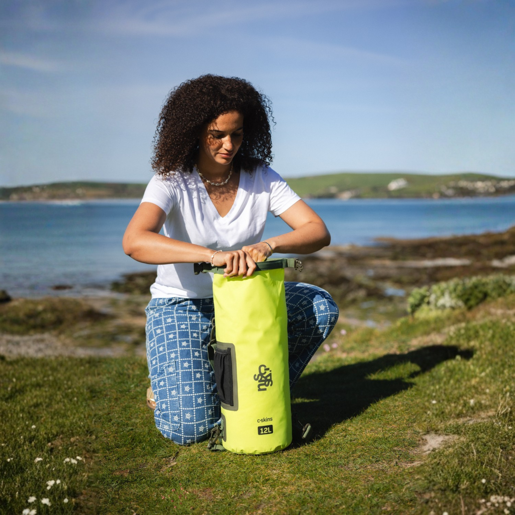 C-Skins Session 12L Dry Bag (Flash Green)