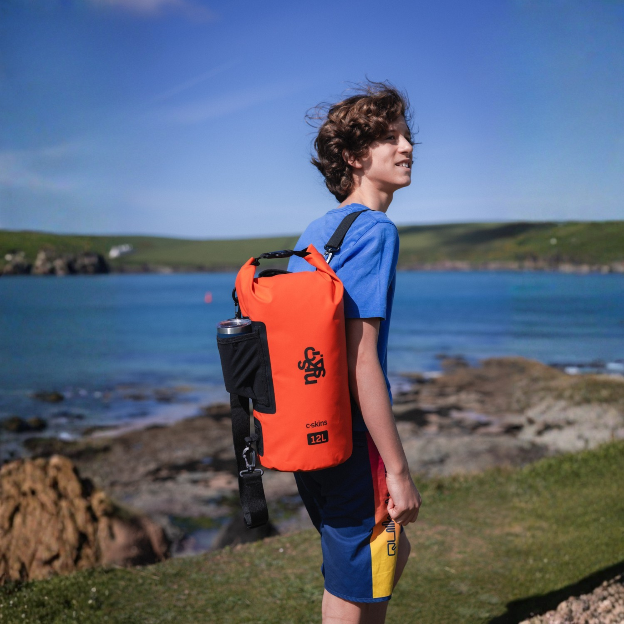 C-Skins Session 12L Dry Bag (Flame Orange)