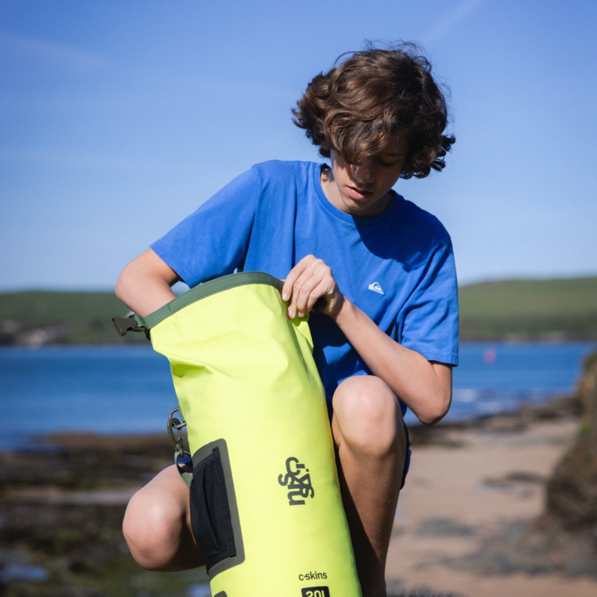 C-Skins Session 20L Dry Bag (Flash Green)