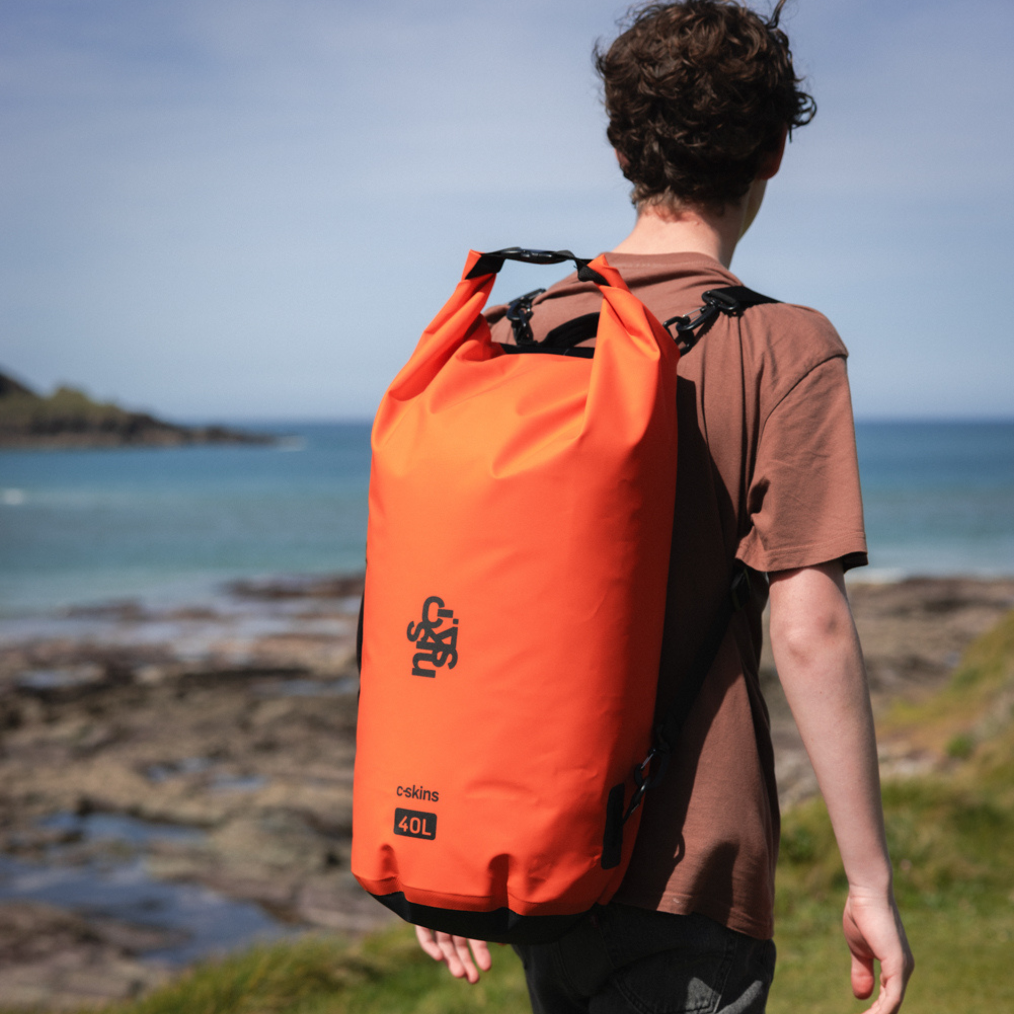 C-Skins Session 40L Dry Bag (Flame Orange)