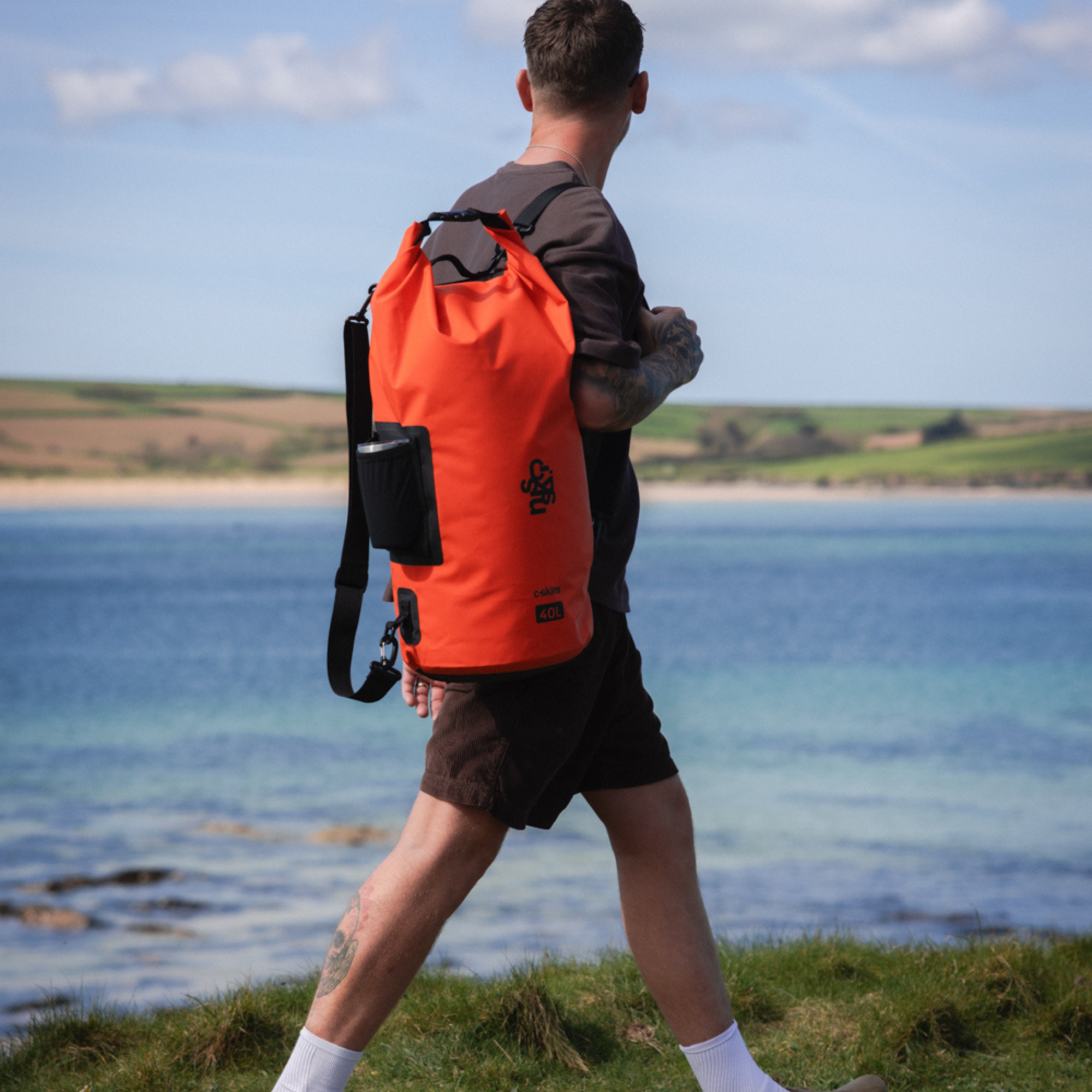 C-Skins Session 40L Dry Bag (Flame Orange)