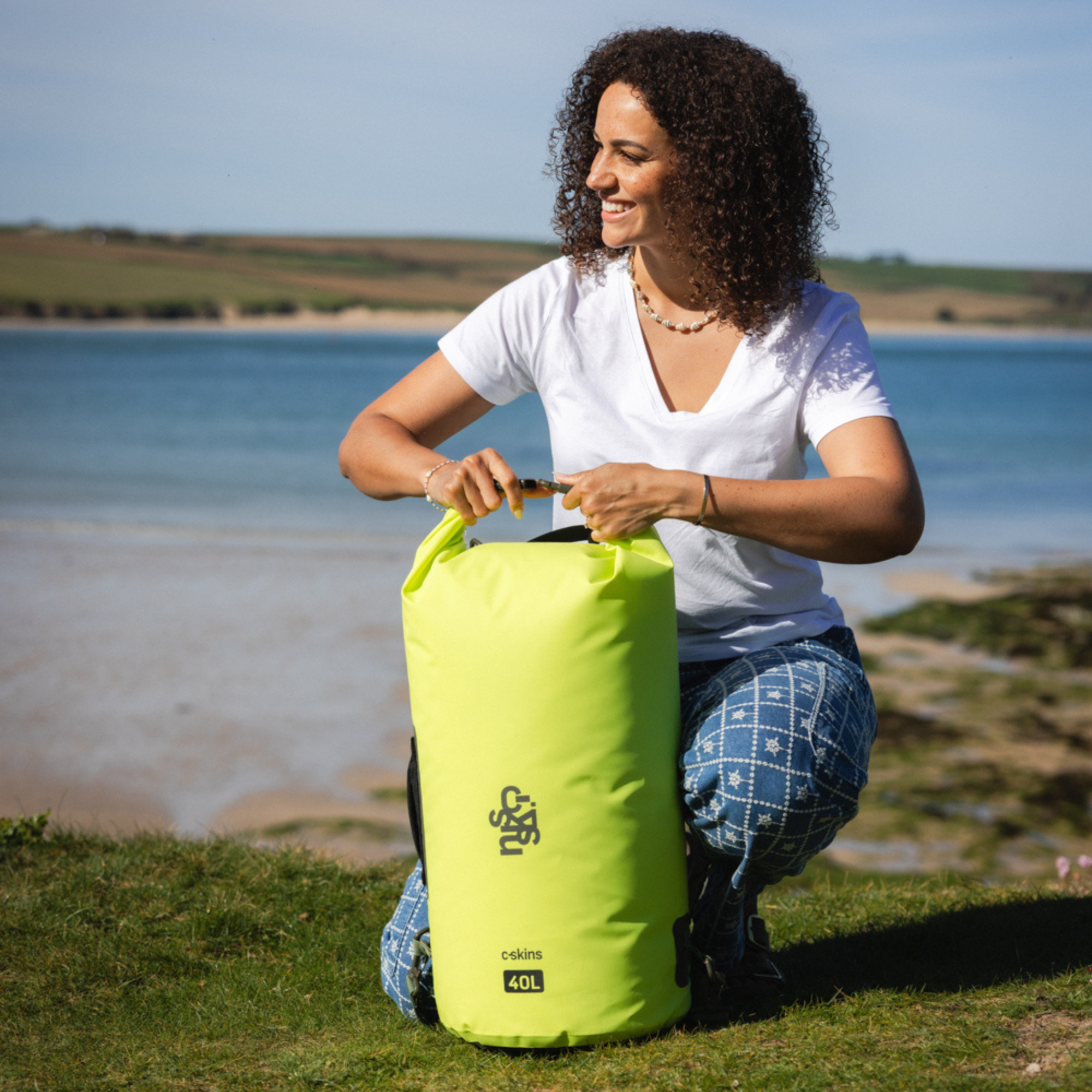 C-Skins Session 40L Dry Bag (Flash Green)
