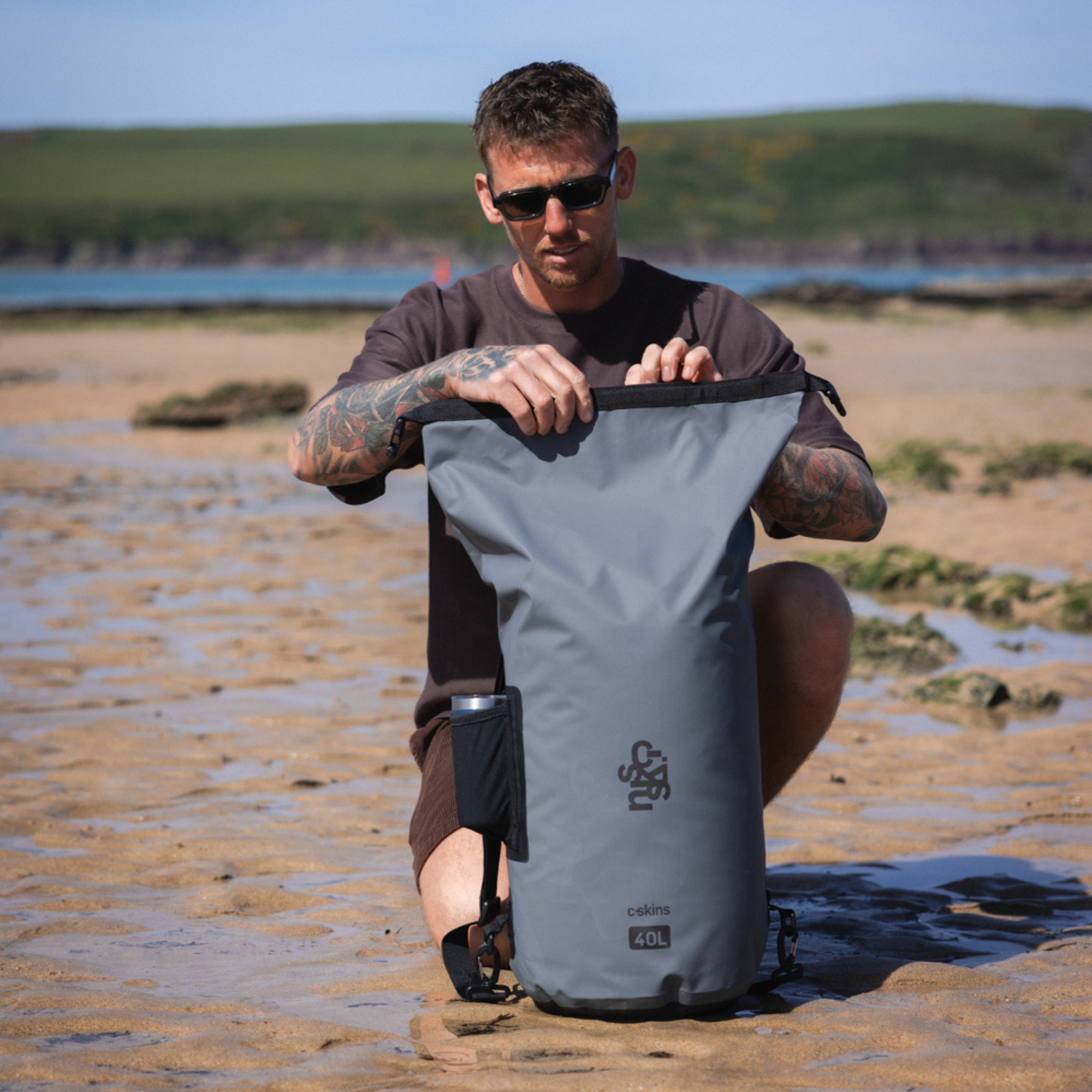C-Skins Session 40L Dry Bag (Storm Grey)