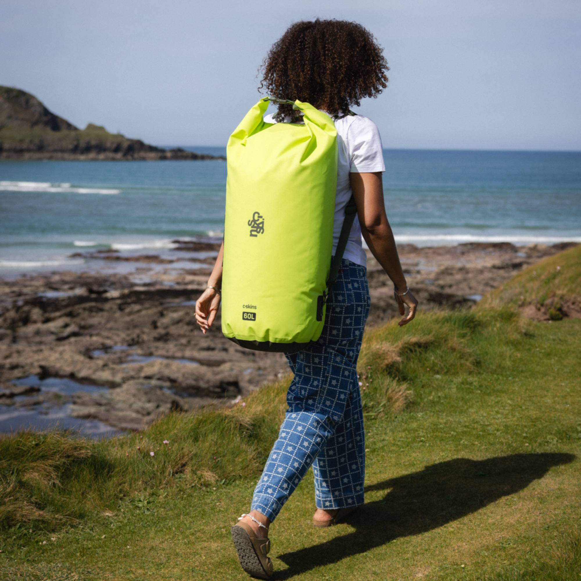 C-Skins Session 60L Dry Bag (Flash Green)