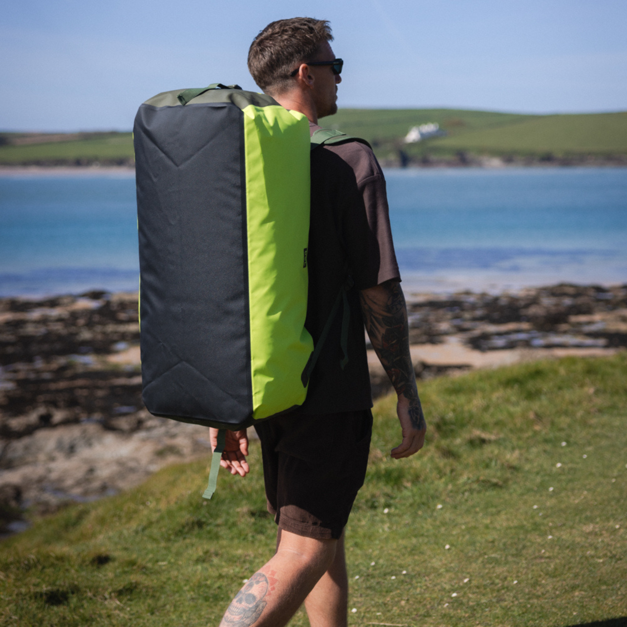 C-Skins Storm Chaser 60L Dry Duffel Bag (Flash Green)