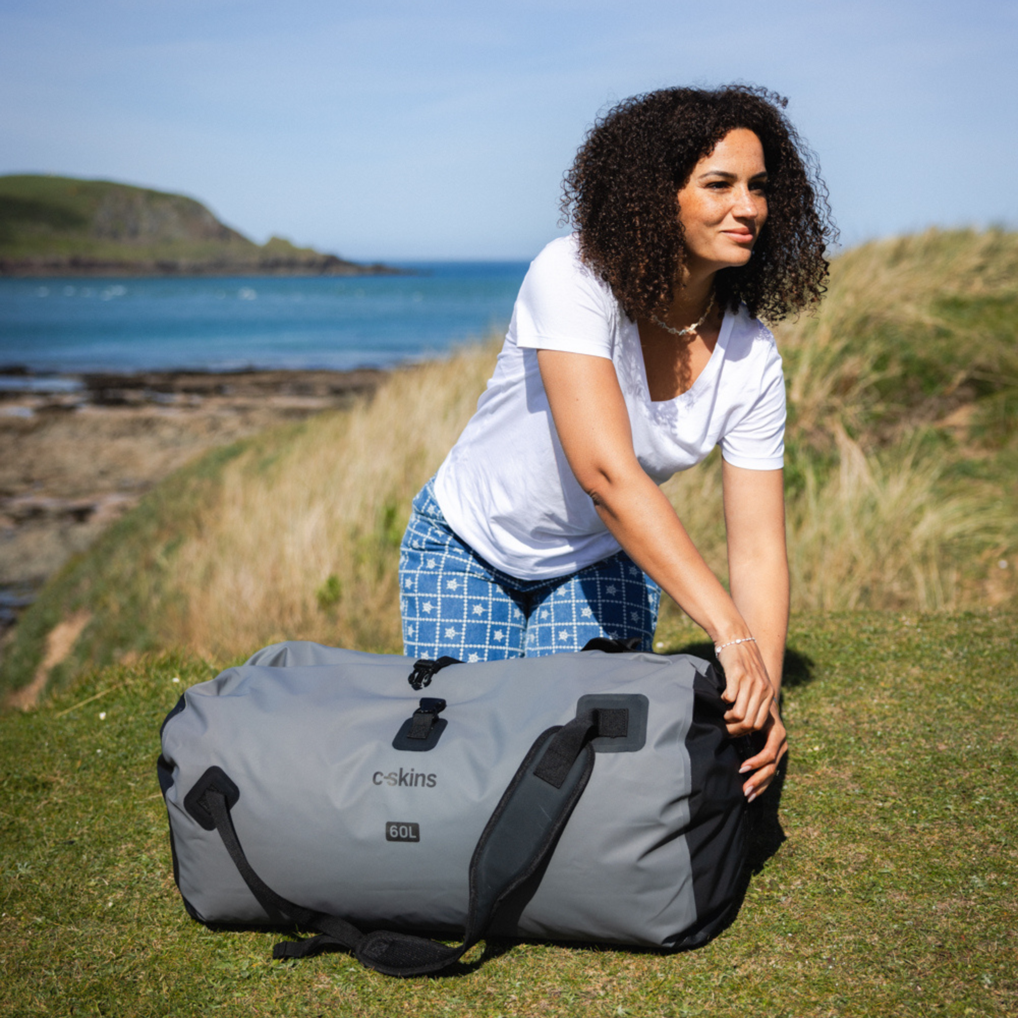 C-Skins Storm Chaser 60L Dry Duffel Bag (Storm Grey)