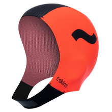 Load image into Gallery viewer, C-Skins Unisex Swim Research Thermal Swim/Watersports GBS Neoprene Cap (Black/Orange)(3mm)